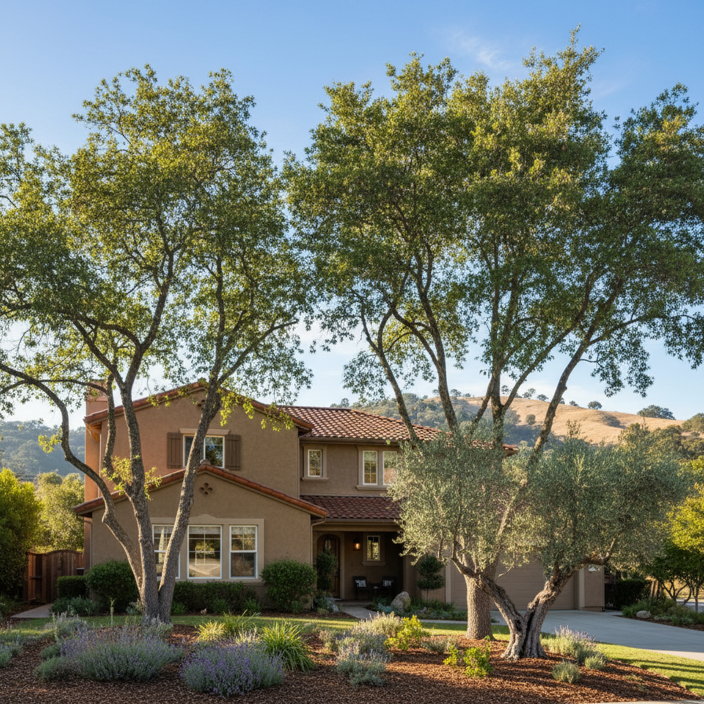 Completed tree health & care work at a residential property in Menlo Park, CA