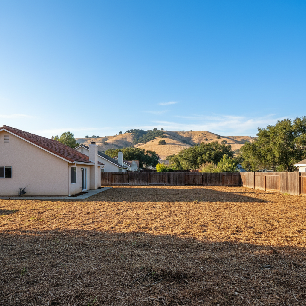 Completed lot clearing work at a residential property in Hayward, CA