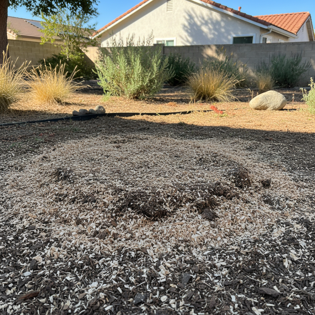 Completed stump grinding & removal work at a residential property in Aliso Viejo, CA
