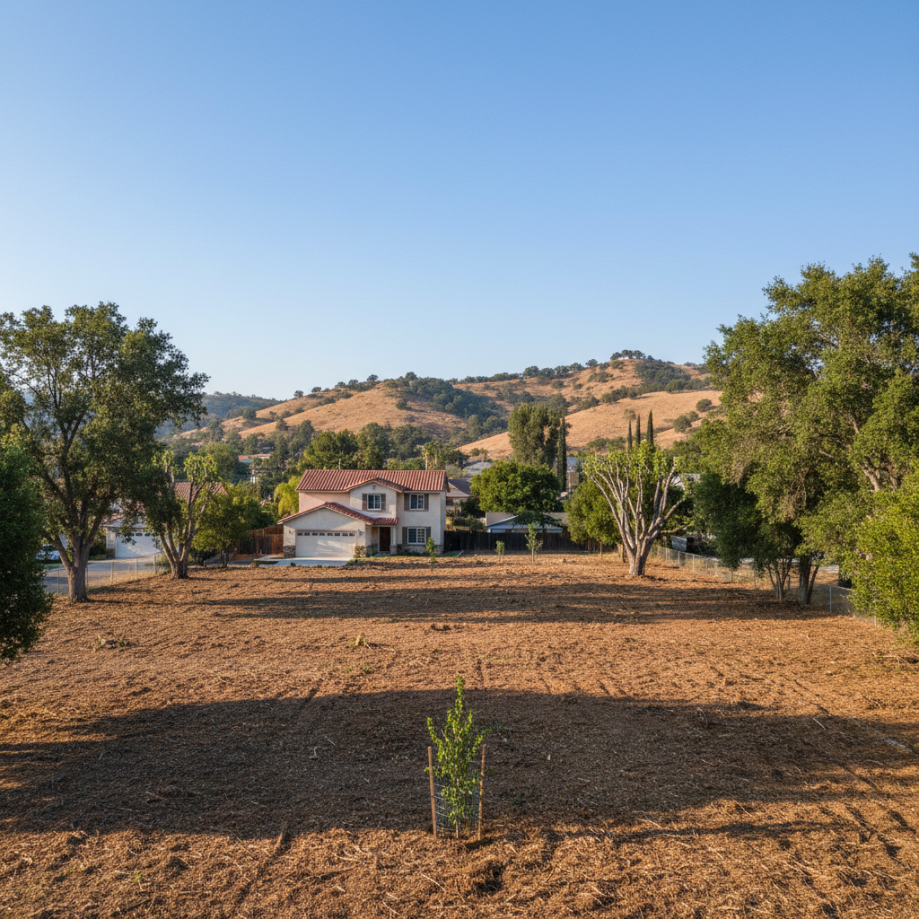 Completed lot clearing work at a residential property in Lynwood, CA