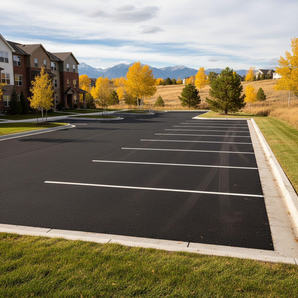 Completed commercial asphalt work at a residential property in Westminster, CO