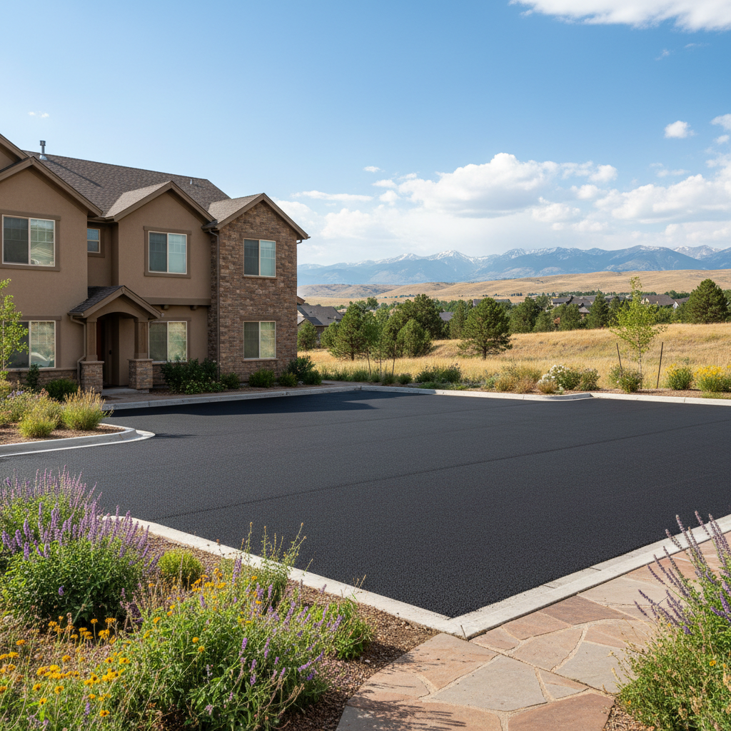 Completed commercial asphalt work at a residential property in Westminster, CO