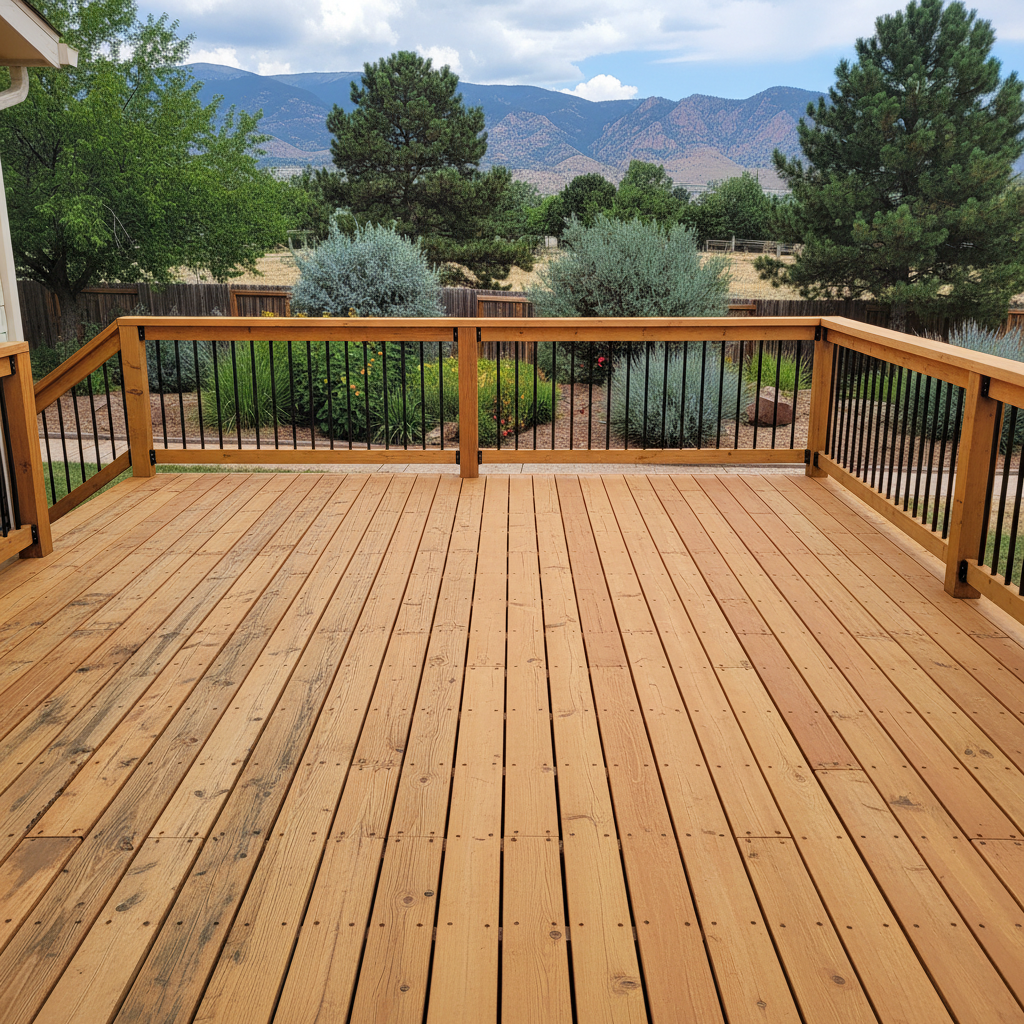 Completed deck repair work at a residential property in Denver, CO
