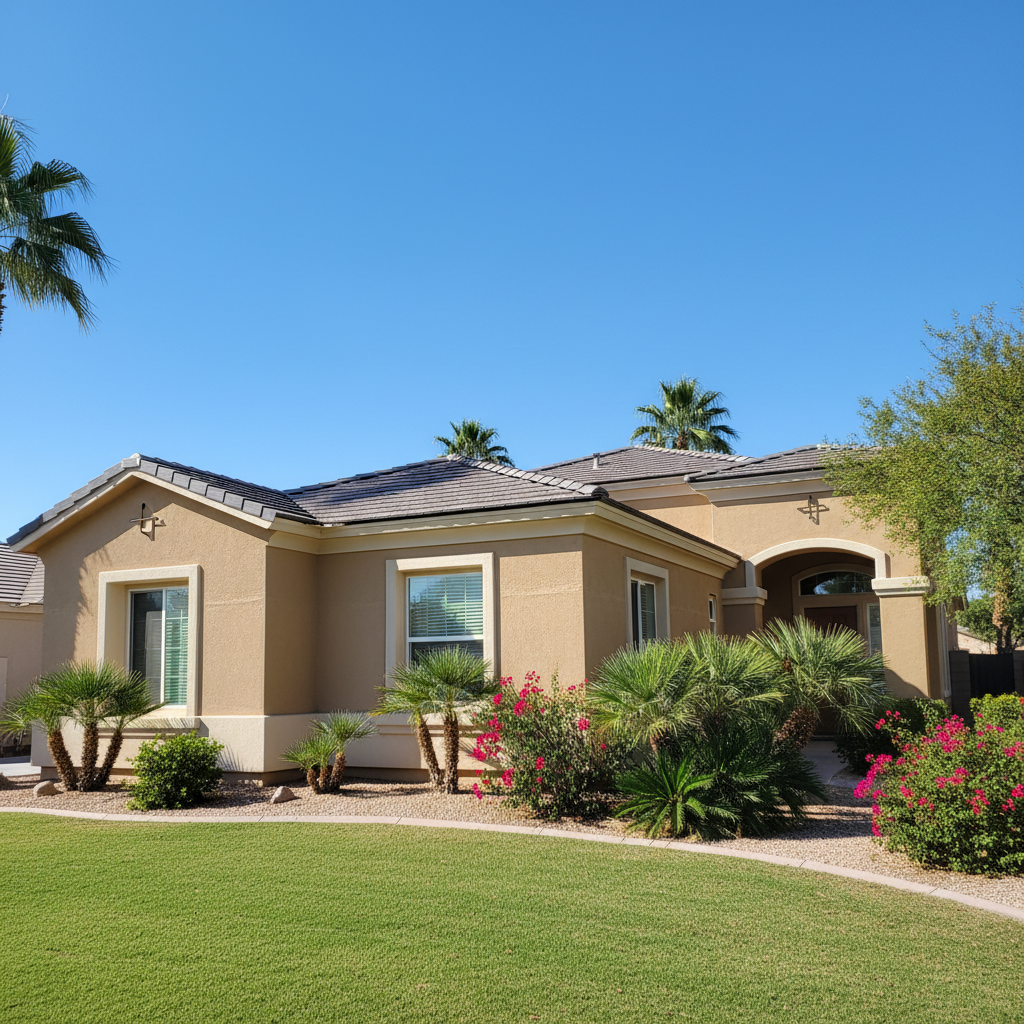 Completed eifs installation work at a residential property in Las Vegas, NV