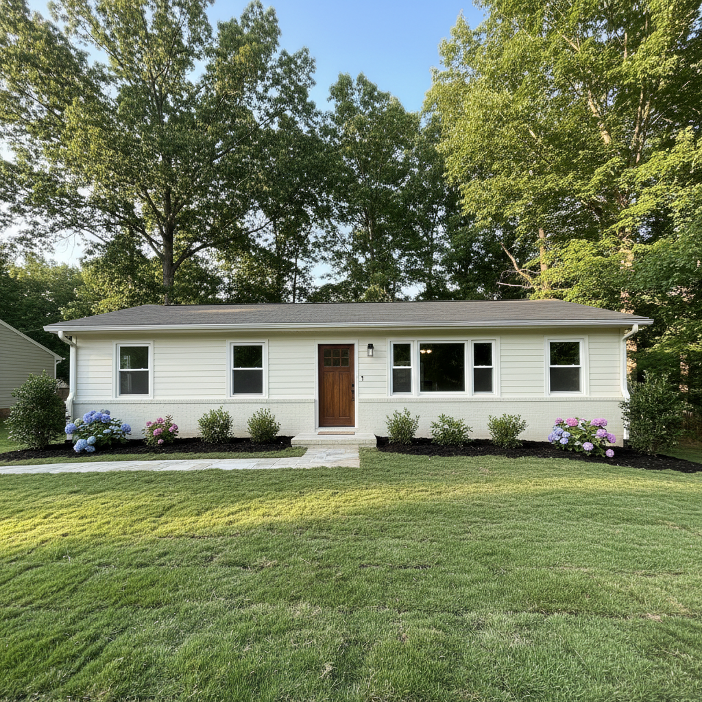 Completed water damage cleanup work at a residential property in Charlotte, NC