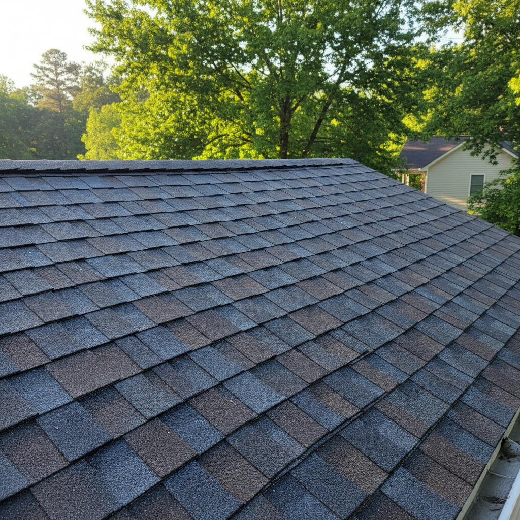 Completed new construction roofing work at a residential property in Wake Forest, NC