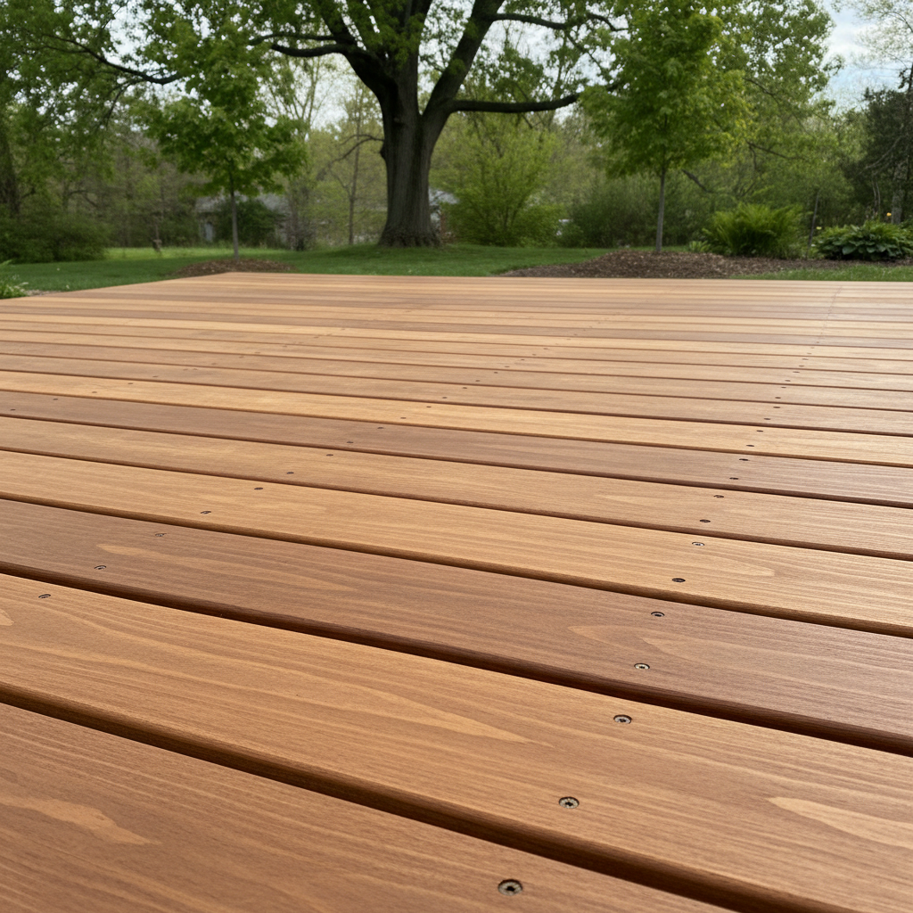 Completed deck repair work at a residential property in Toledo, OH