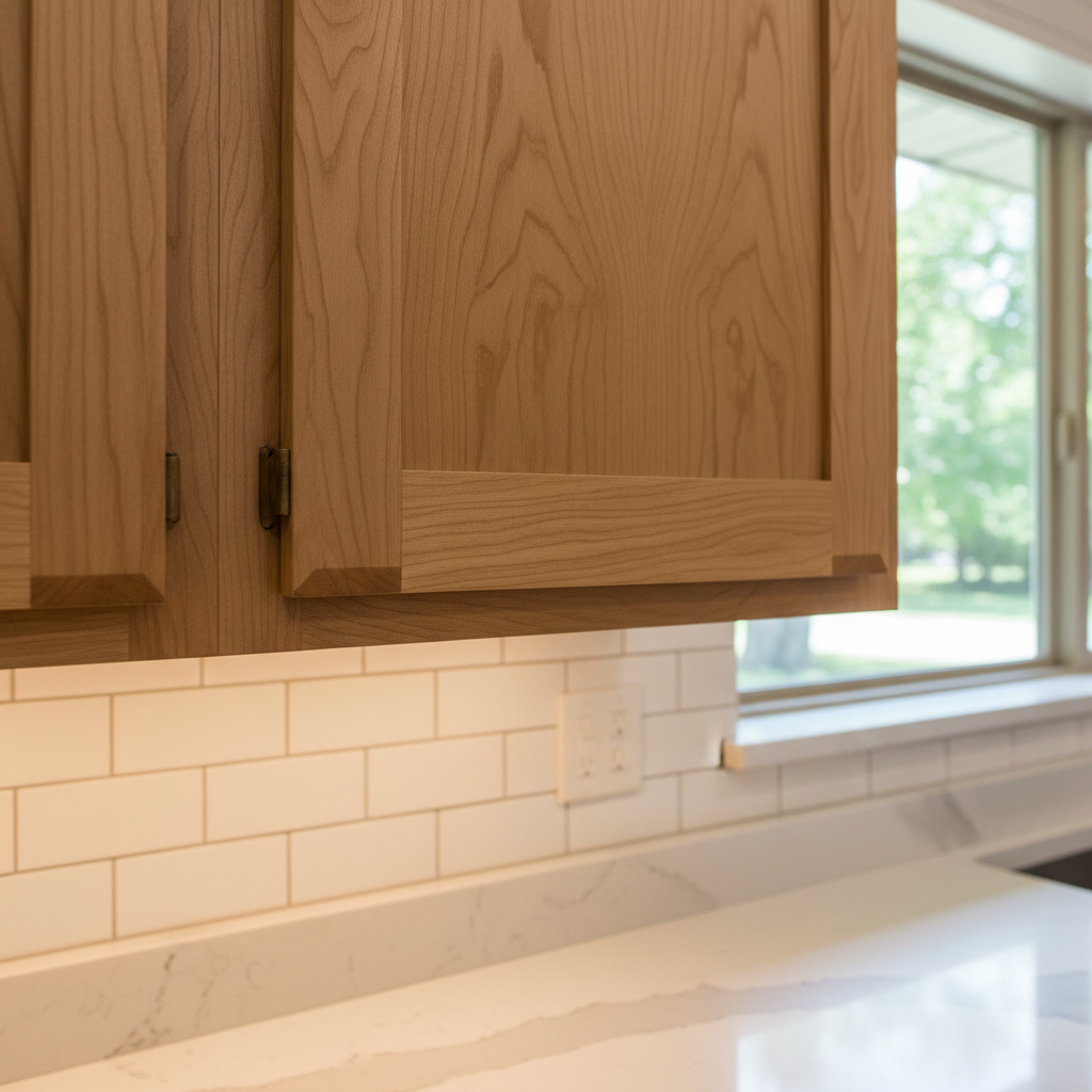 Completed cabinet installation work at a residential property in Broken Arrow, OK