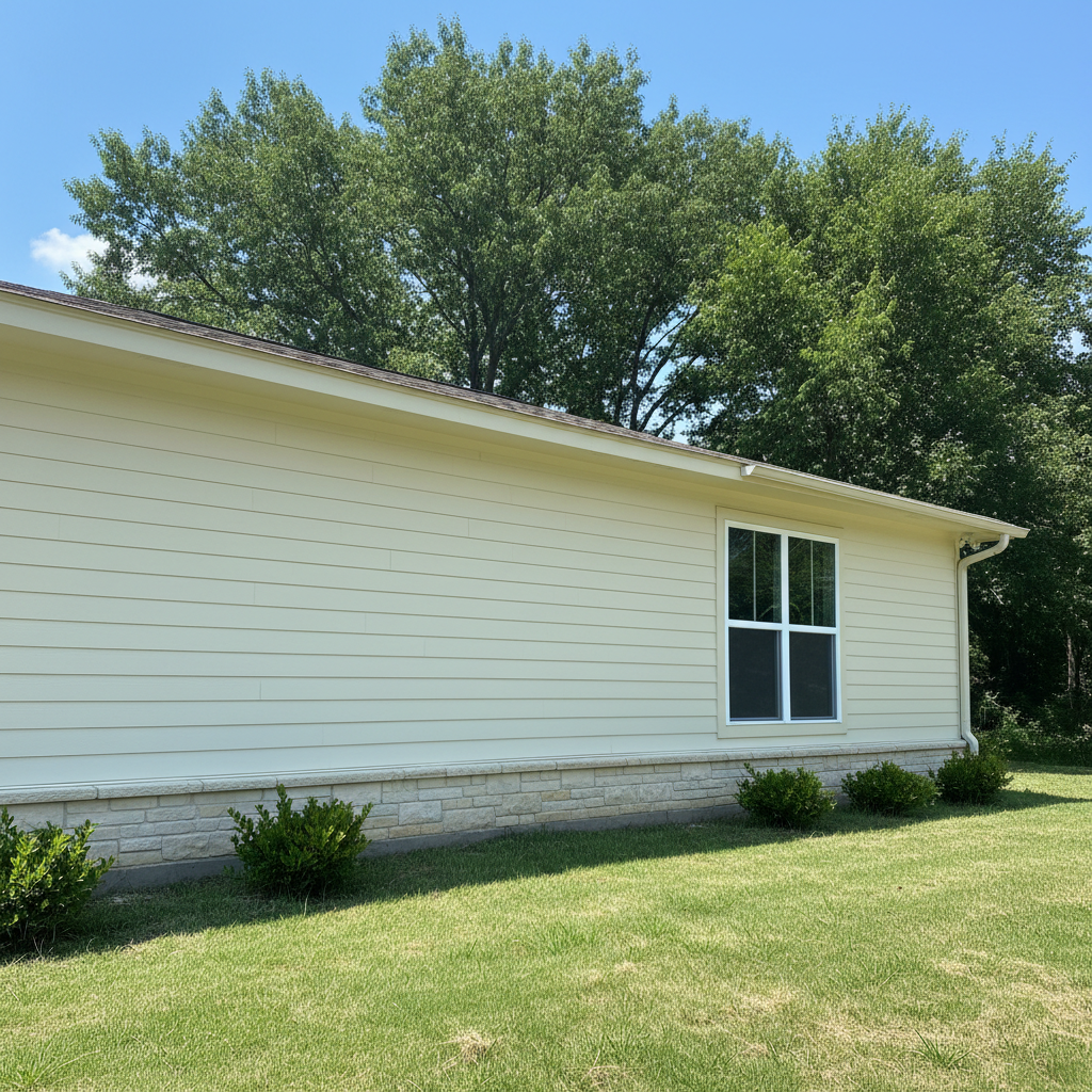 Completed insulation installation work at a residential property in Moore, OK
