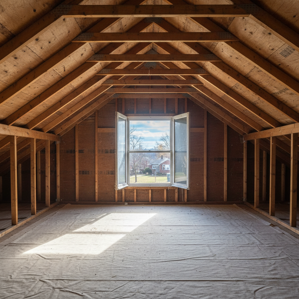 Completed insulation removal work at a residential property in Philadelphia, PA