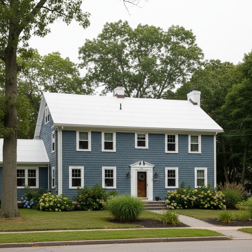 Completed commercial tpo roofing work at a residential property in Warwick, RI