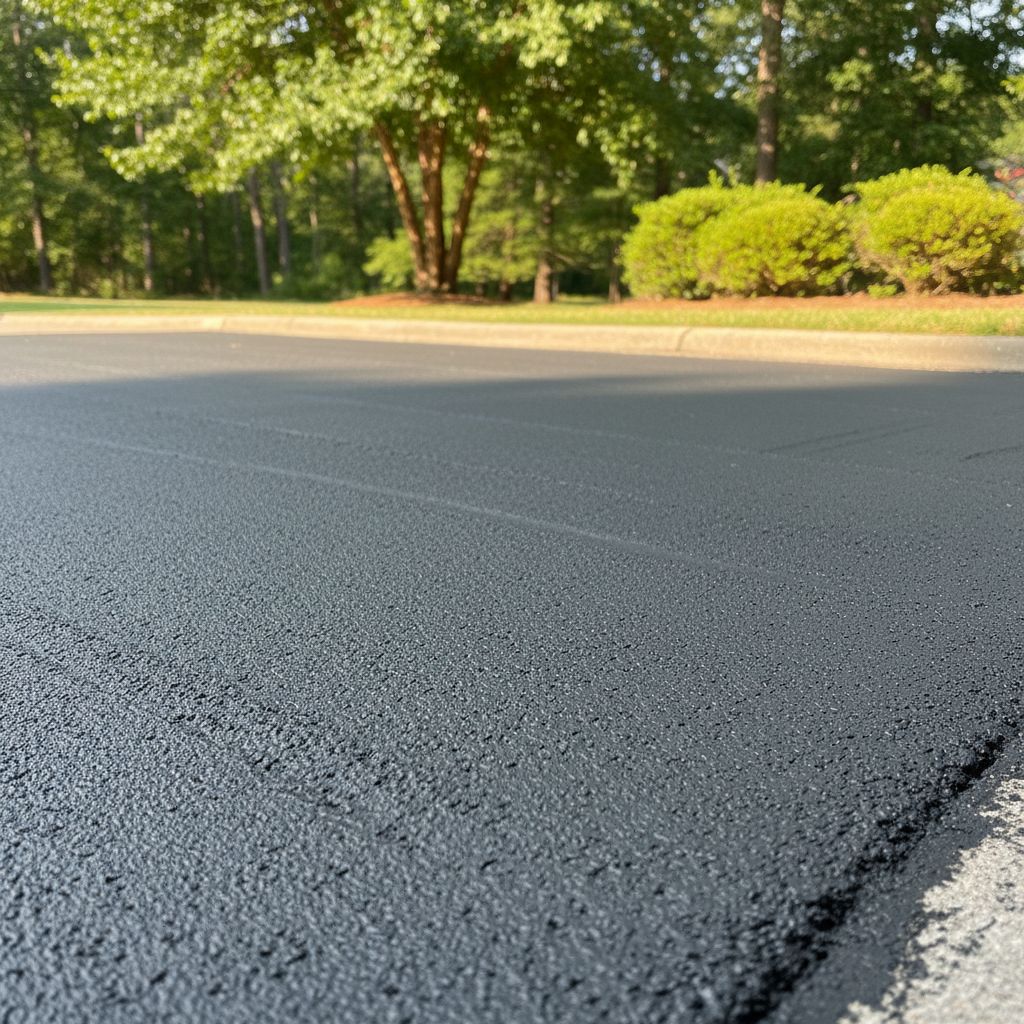 Completed slurry coating work at a residential property in Gaston, SC