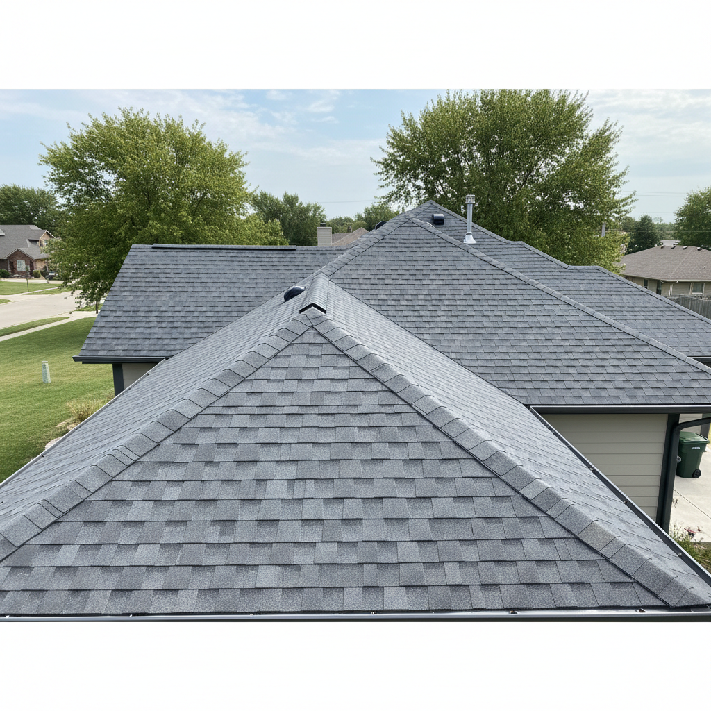 Completed new construction roofing work at a residential property in Sioux Falls, SD