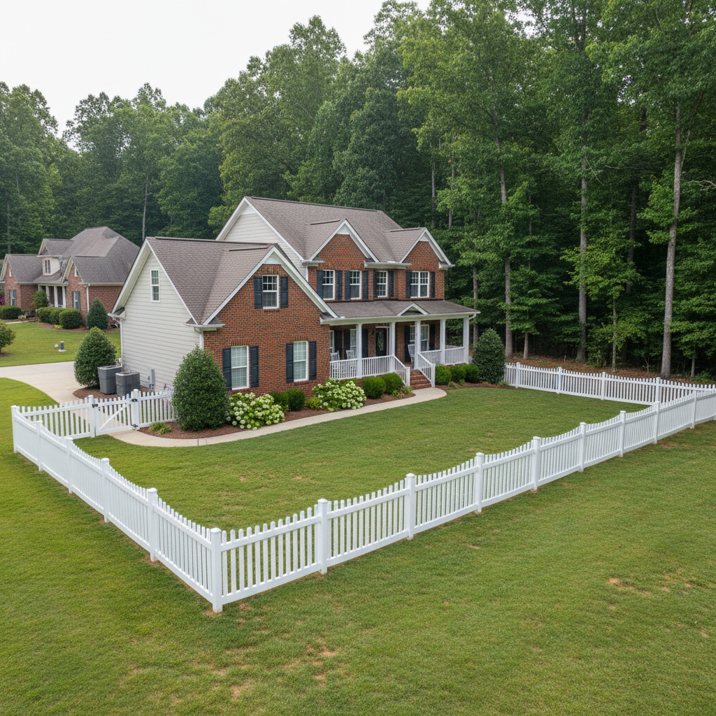 Completed farm fencing work at a residential property in Lenoir, TN
