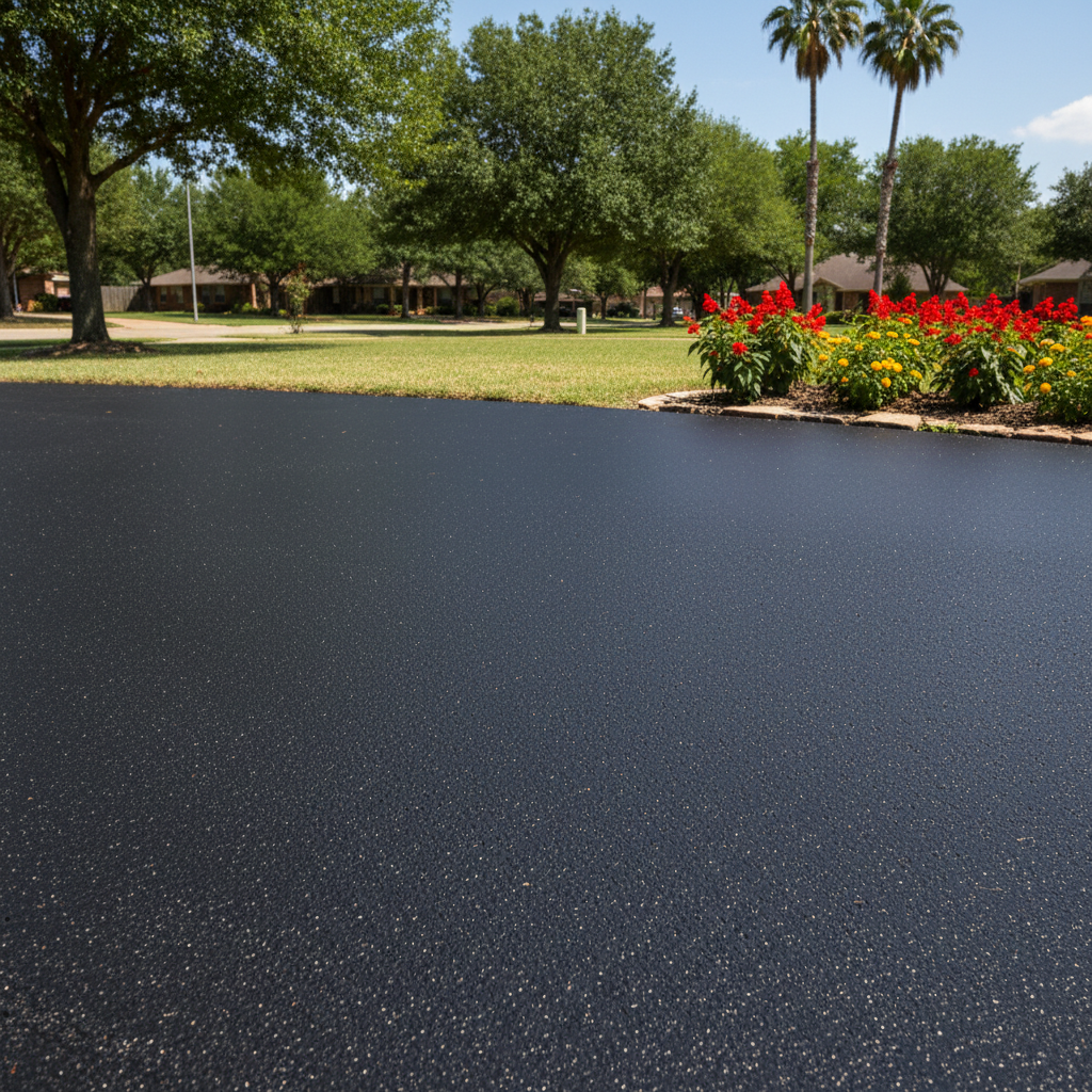 Completed slurry coating work at a residential property in Irving, TX
