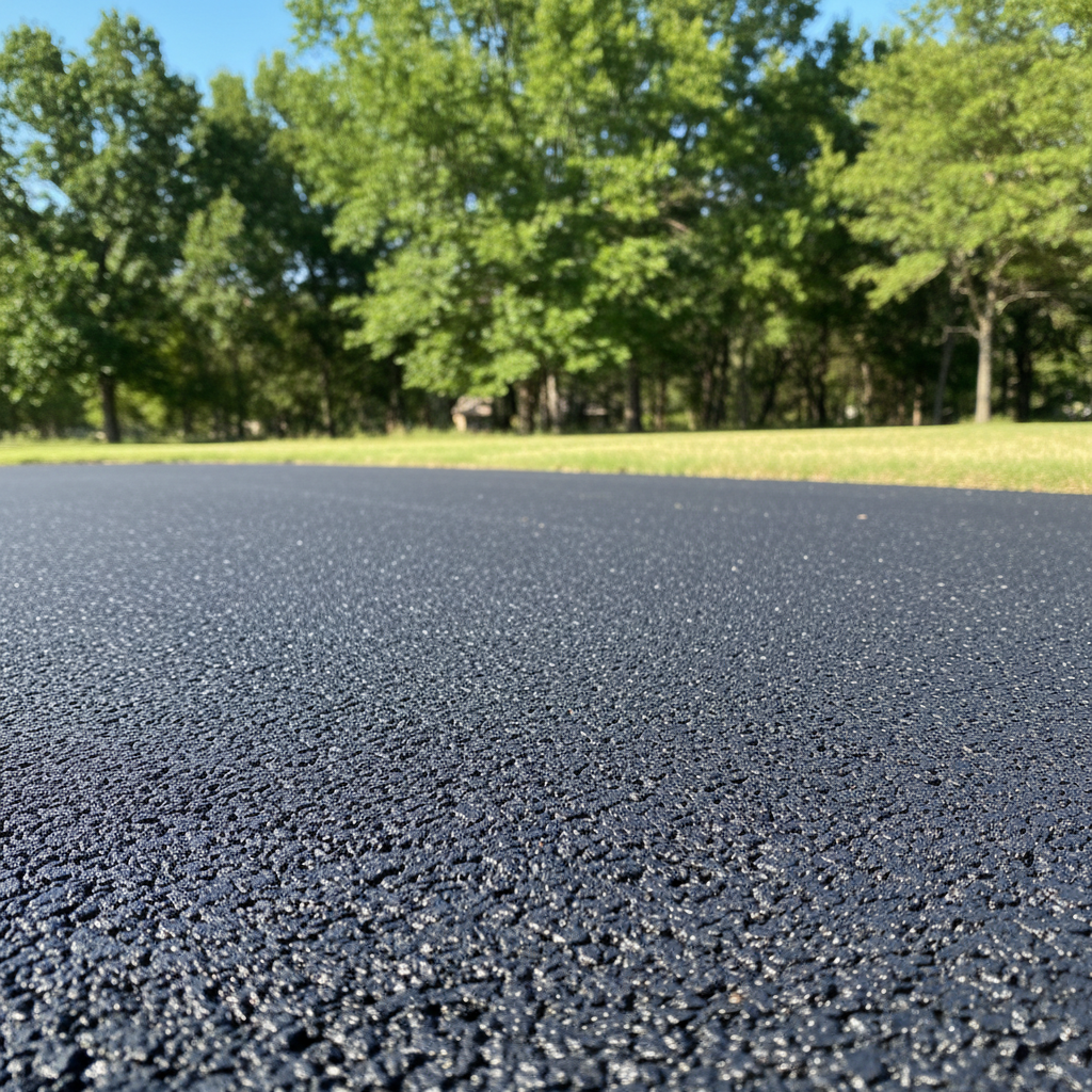Completed residential asphalt work at a residential property in Round Rock, TX