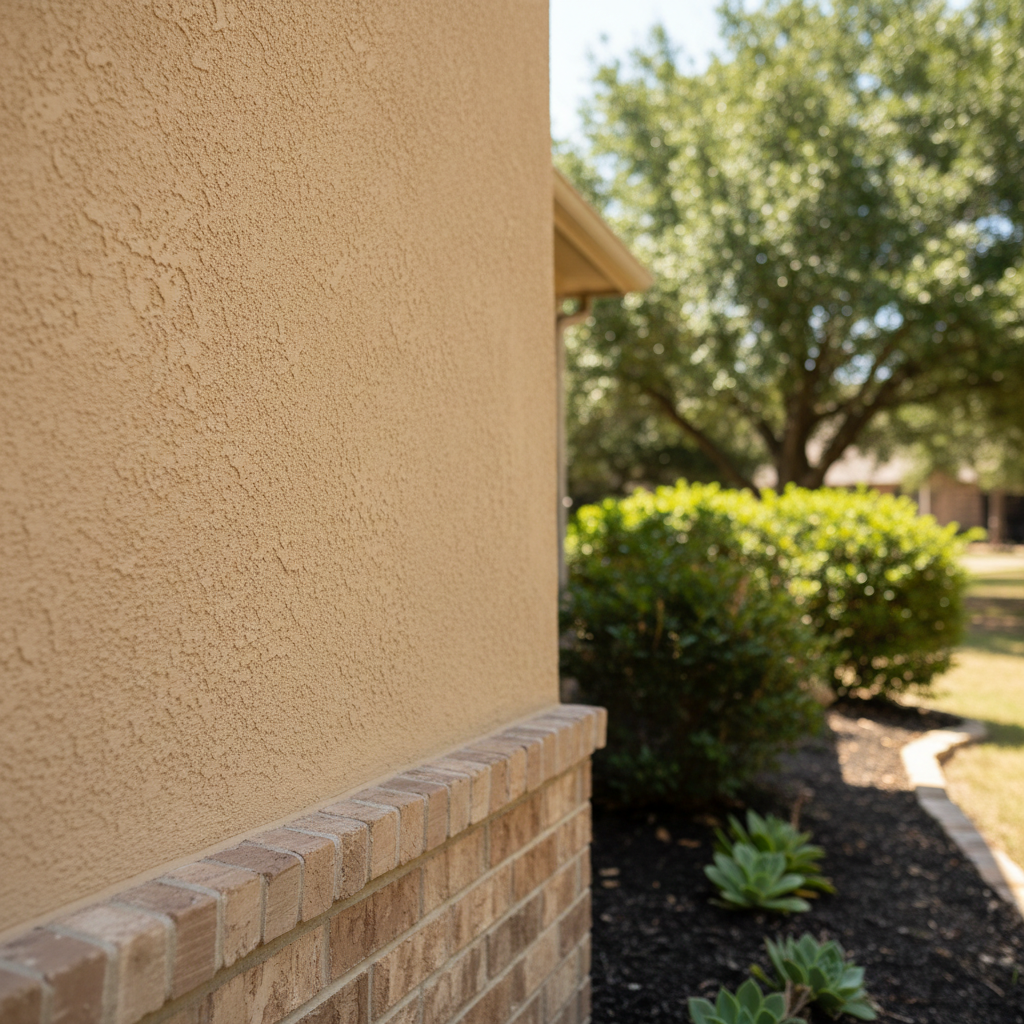 Completed eifs installation work at a residential property in Leander, TX