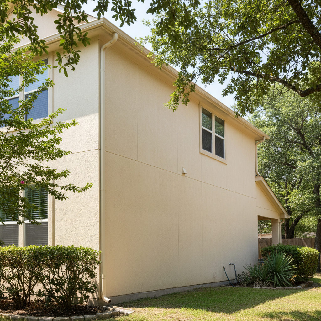 Completed stucco inspection work at a residential property in Round Rock, TX