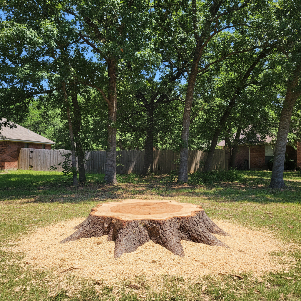 Completed tree health & care work at a residential property in Luling, TX