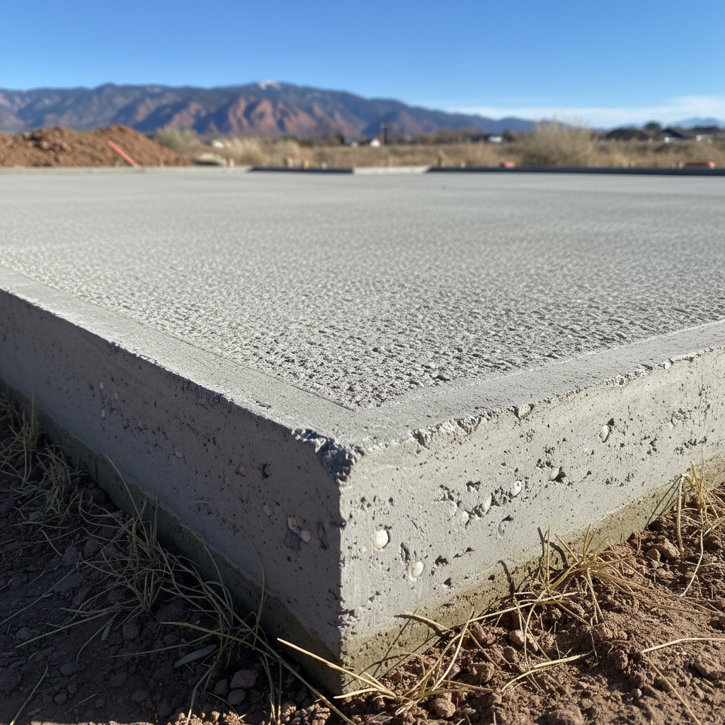 Completed concrete foundations work at a residential property in Salt Lake City, UT