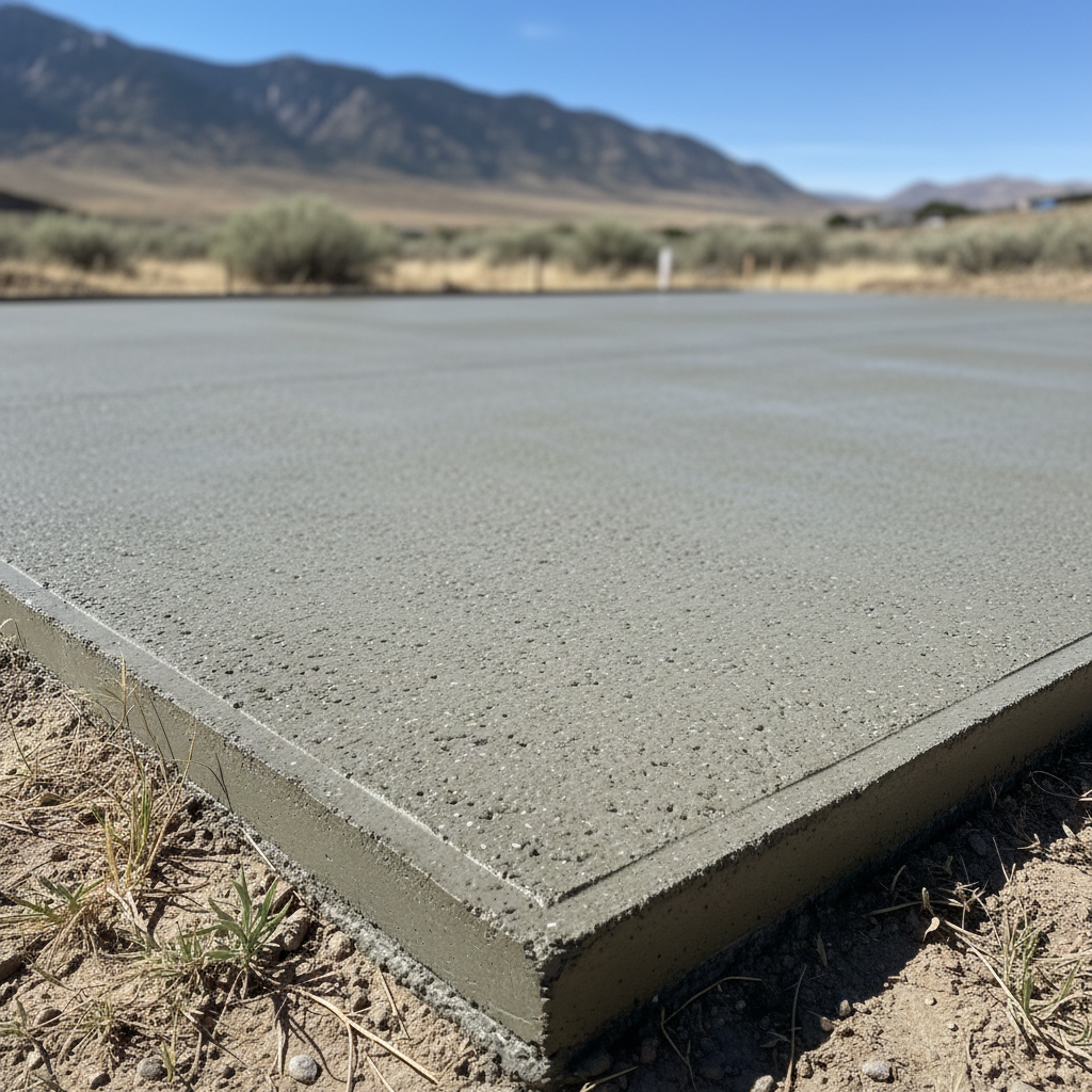 Completed concrete foundations work at a residential property in Taylorsville, UT