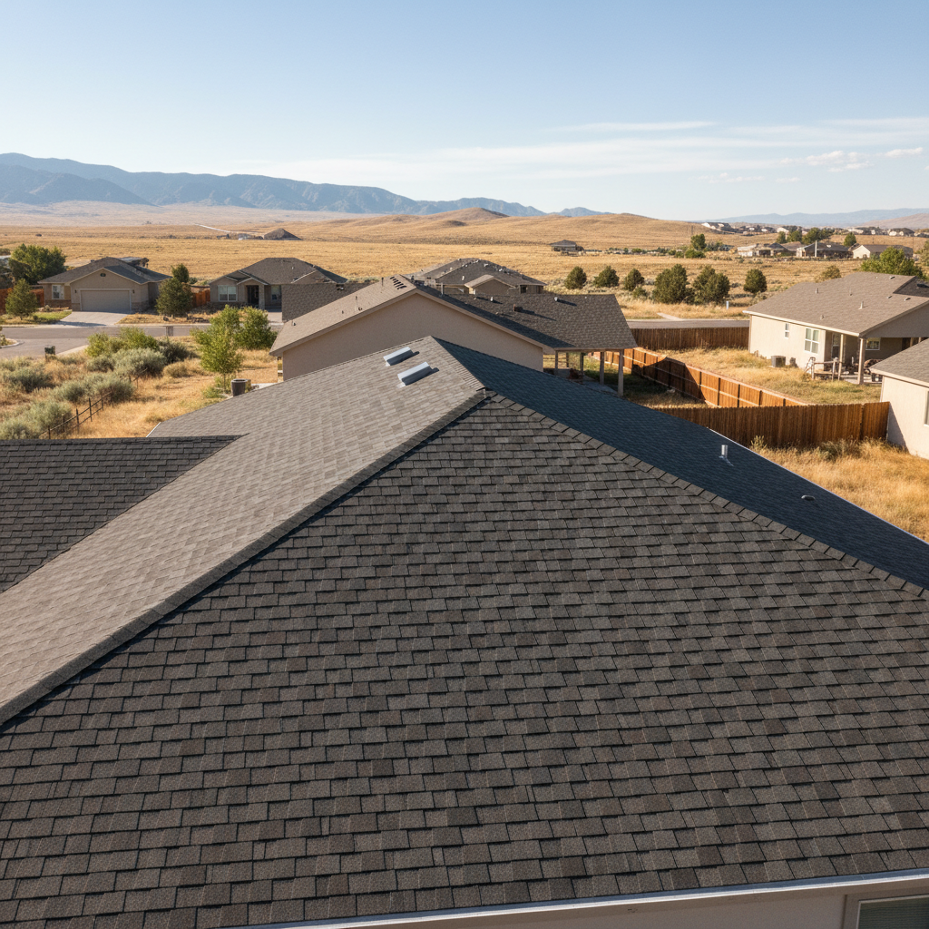 Completed new construction roofing work at a residential property in Kearns, UT