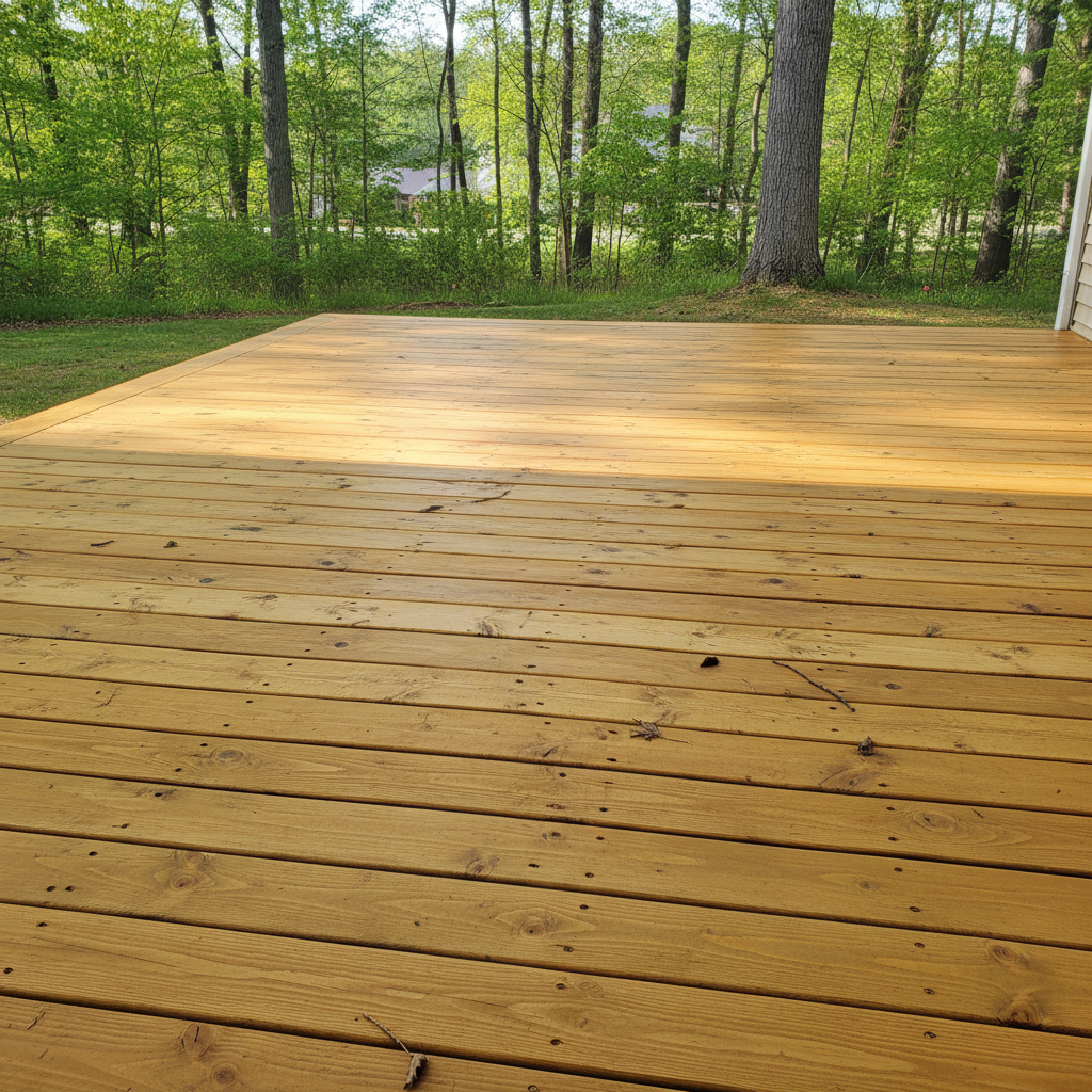Completed deck painting & staining work at a residential property in Spotsylvania Courthouse, VA