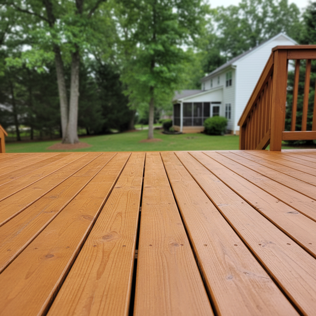 Completed deck painting & staining work at a residential property in Spotsylvania Courthouse, VA