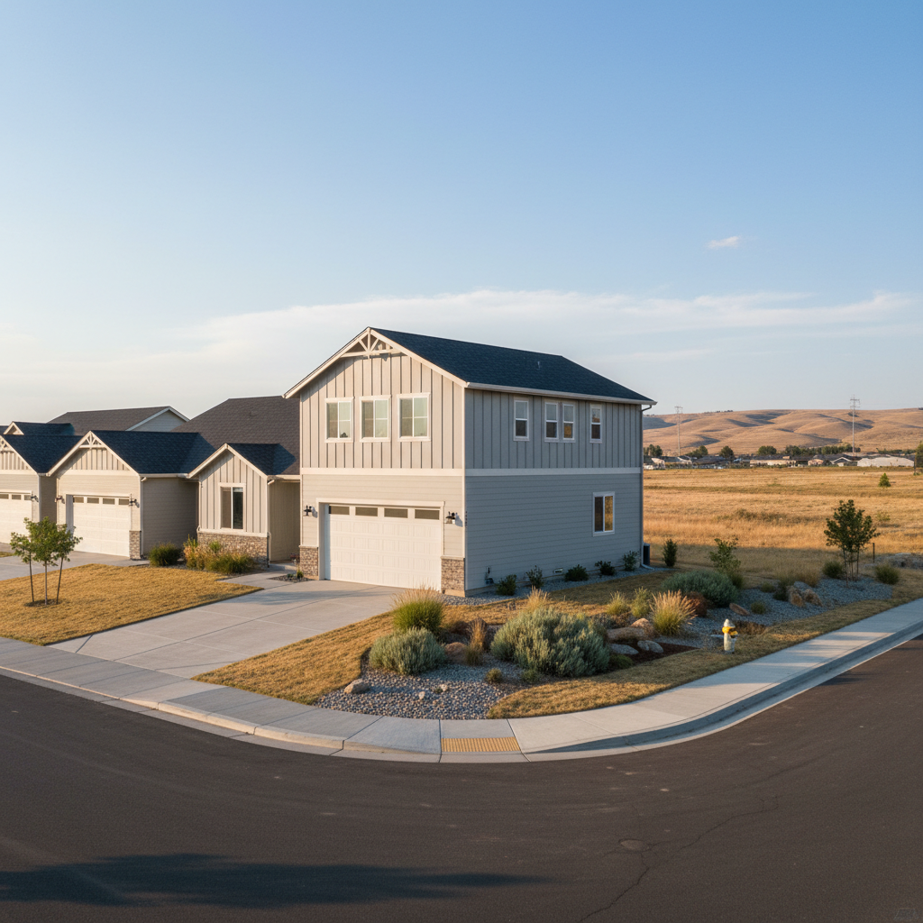 Completed garages work at a residential property in Kennewick, WA