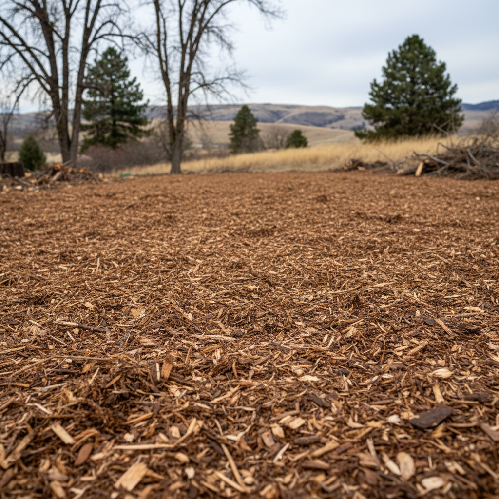 Completed lot clearing work at a residential property in Richland, WA