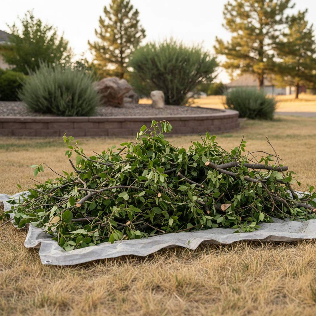 Completed shrub & bush trimming work at a residential property in Yakima, WA