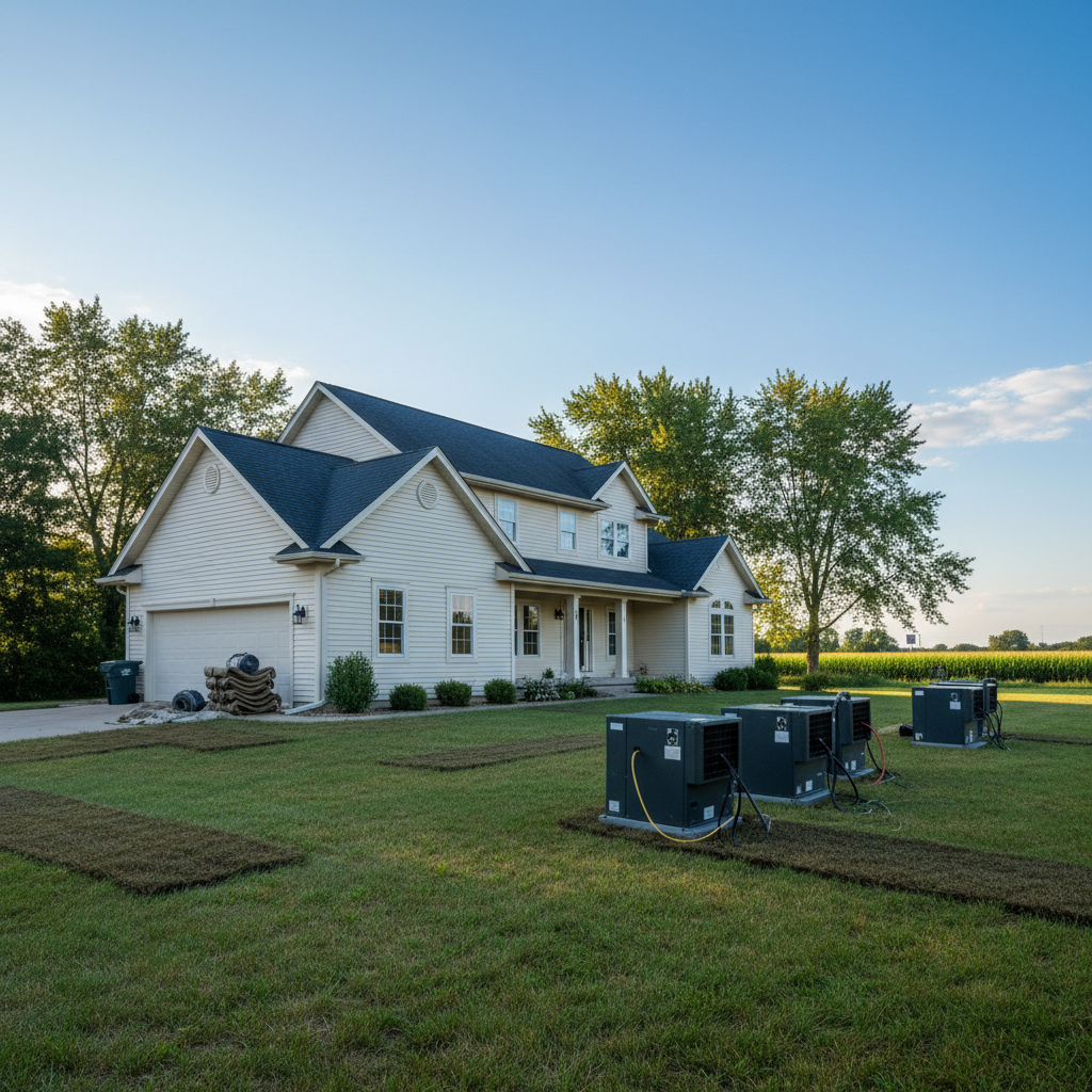 Completed flood cleanup work at a residential property in Fitchburg, WI