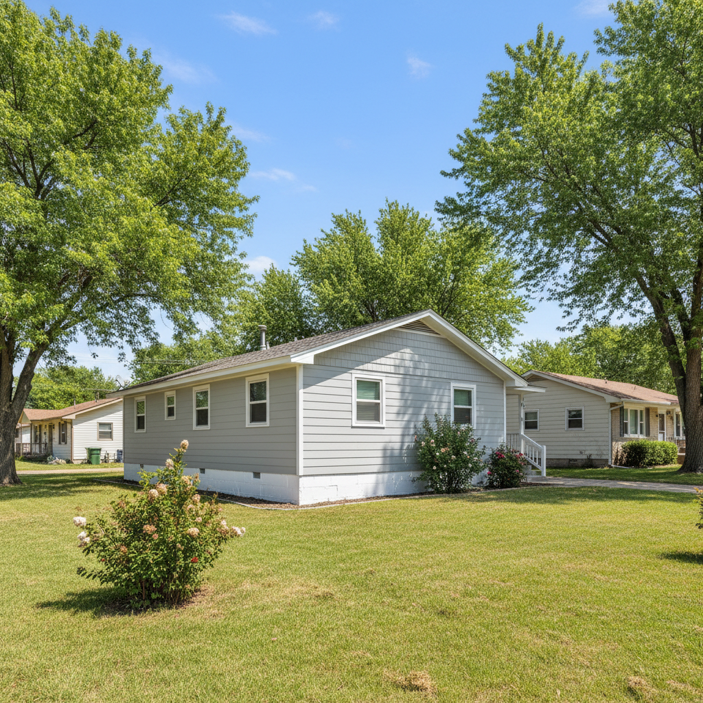 Completed insulation installation work at a residential property in Guymon, OK