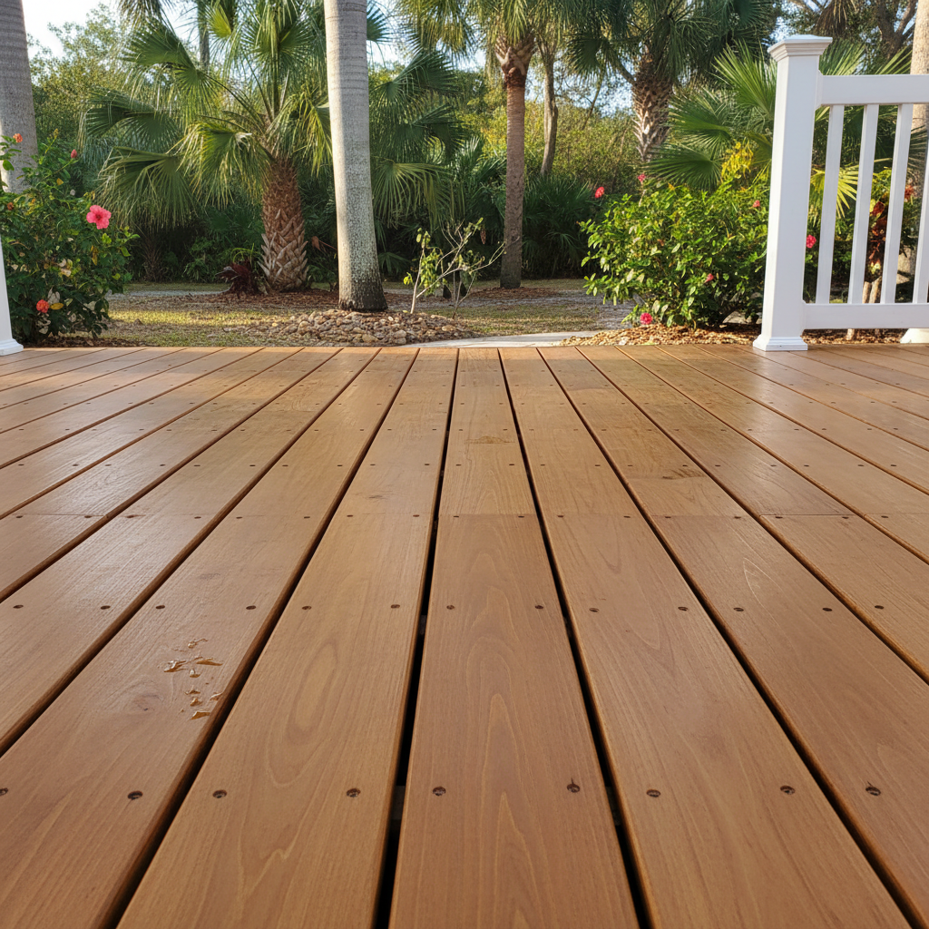 Completed deck repair work at a residential property in Orlando, FL