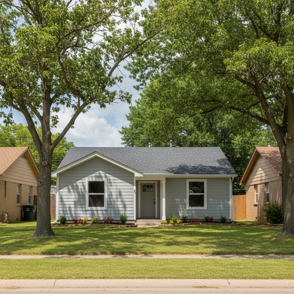 Completed insulation installation work at a residential property in Guymon, OK