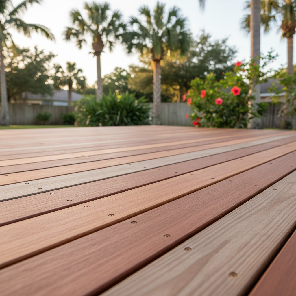 Completed deck repair work at a residential property in Orlando, FL