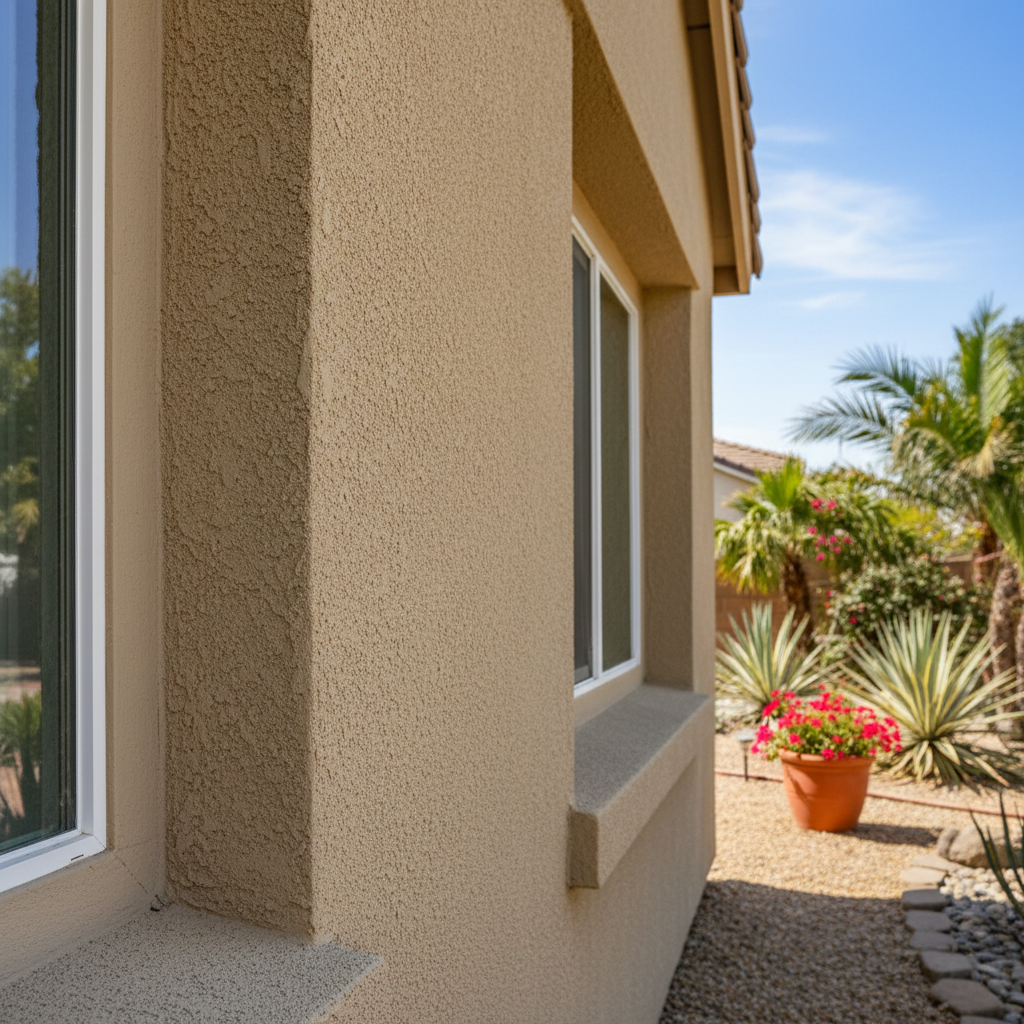 Completed stucco inspection work at a residential property in Fullerton, CA