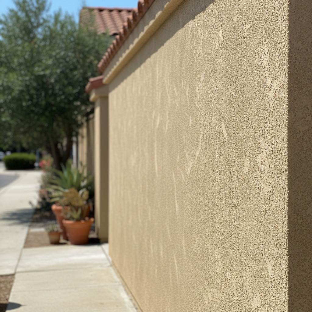 Completed stucco inspection work at a residential property in Fullerton, CA