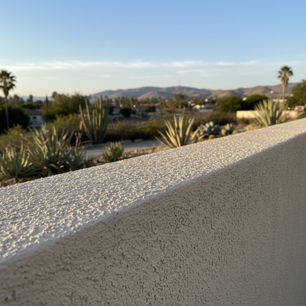 Completed stucco inspection work at a residential property in Riverside, CA