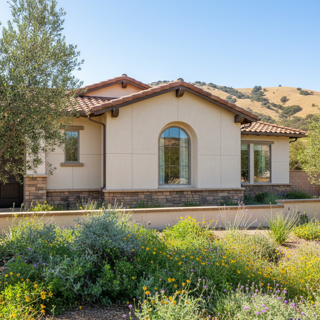 Completed stucco removal work at a residential property in Murrieta, CA