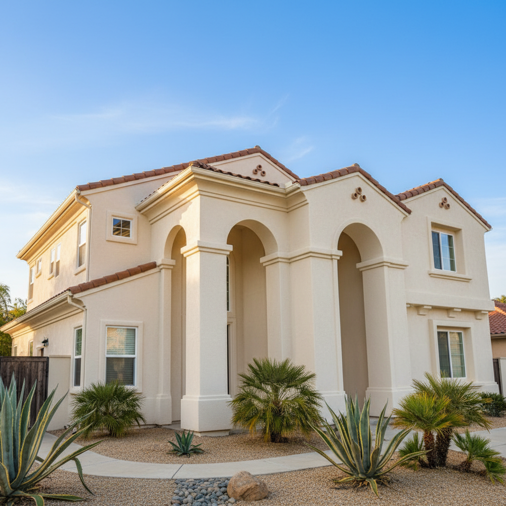 Completed commercial stucco work at a residential property in Oxnard, CA