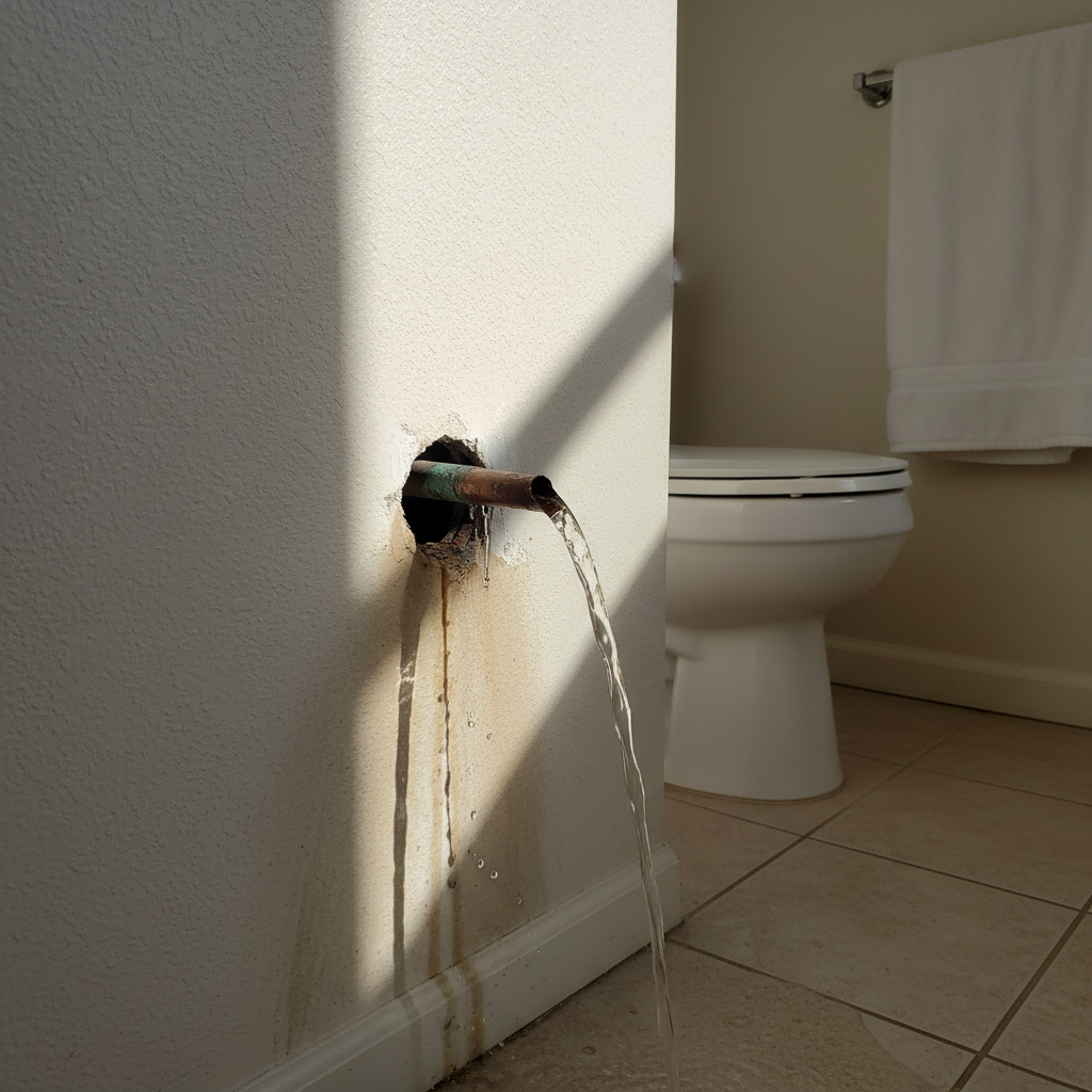 Burst Pipe Repair and Cleanup