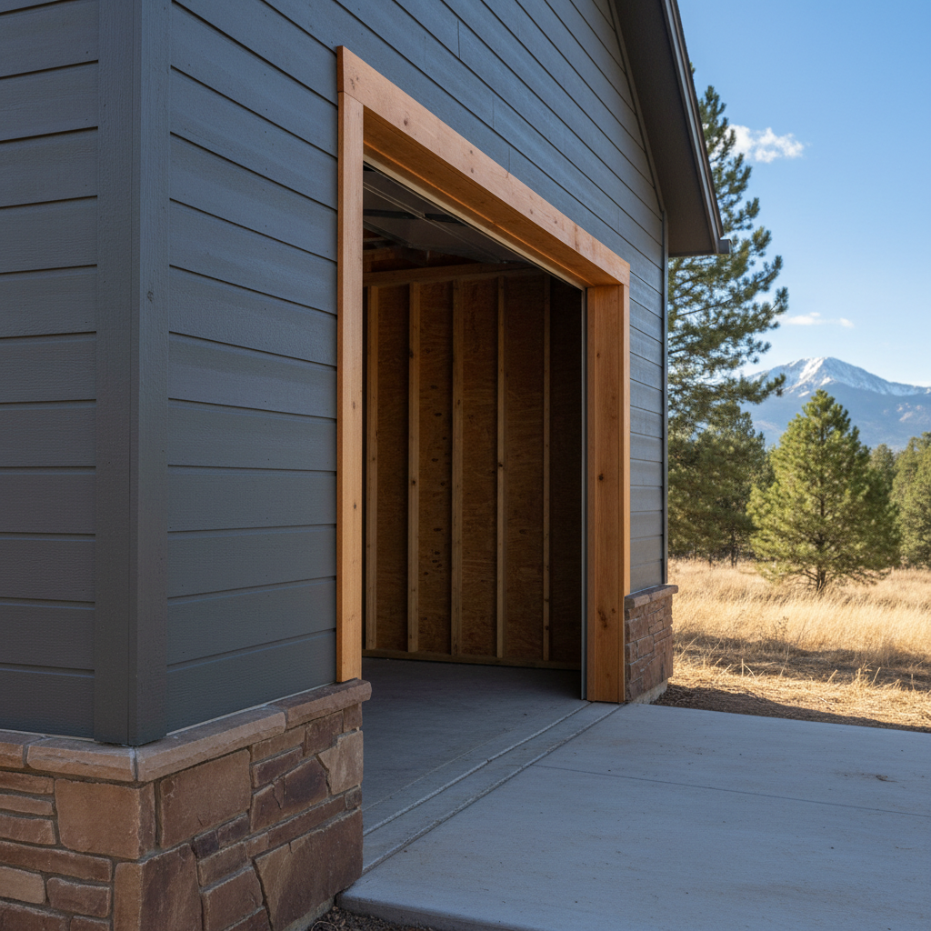 Completed garage design & building work at a residential property in Parker, CO