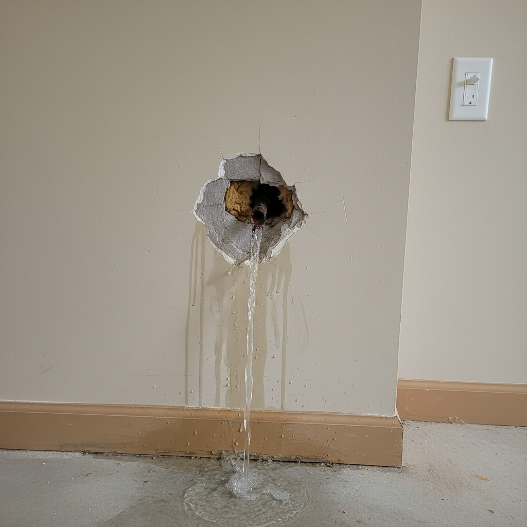 Burst Pipe Repair and Cleanup