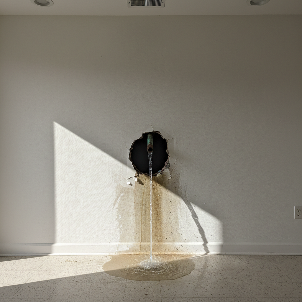 Burst Pipe Repair and Cleanup in Fate