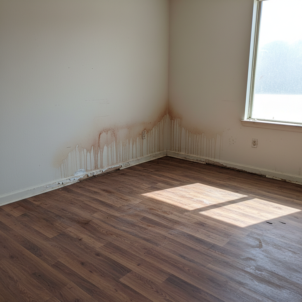 Hardwood Floor Water Damage Restoration in Fate