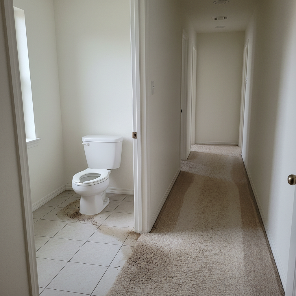 Toilet Overflow Cleanup
