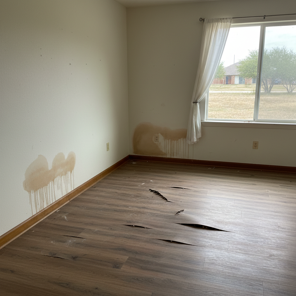 Water damage-related mold removal