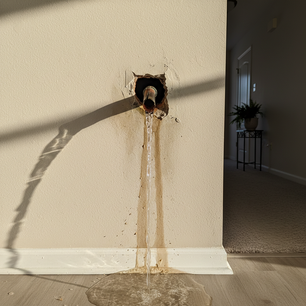Burst Pipe Repair and Cleanup