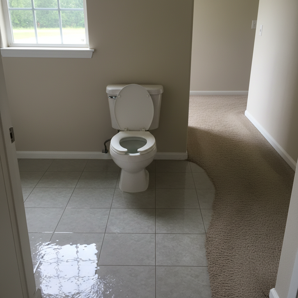 Toilet Overflow Cleanup